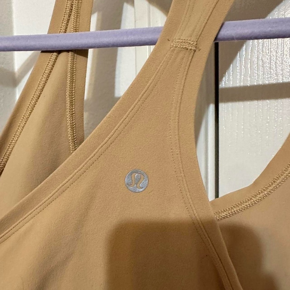 lululemon athletica tan tank top